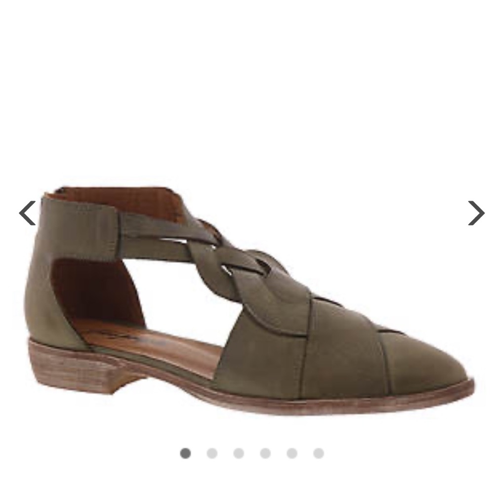 Free People Olive Green Flats